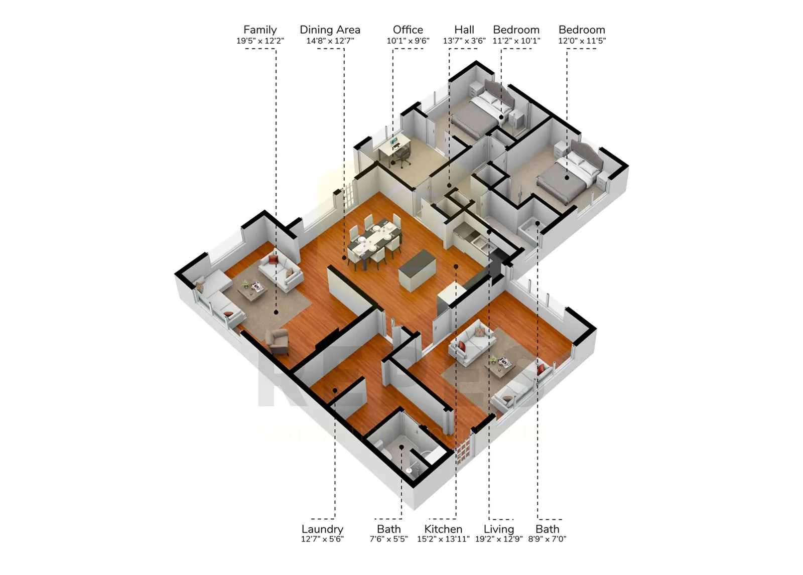 3D Floor Plans real estate photo 3